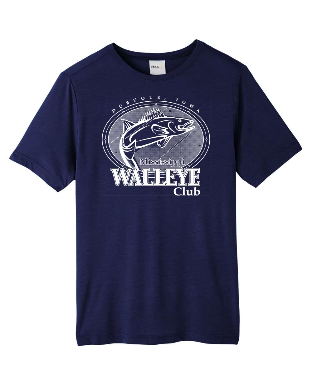 CE111T- MISSISSIPPI WALLEYE CLUB Unisex Tall Fusion ChromaSoft™ Performance T-Shirt