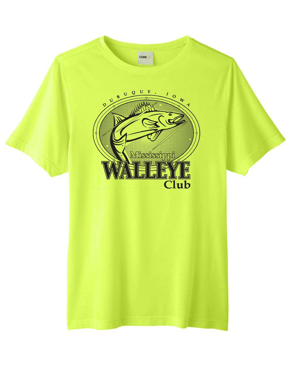 CE111T- MISSISSIPPI WALLEYE CLUB Unisex Tall Fusion ChromaSoft™ Performance T-Shirt