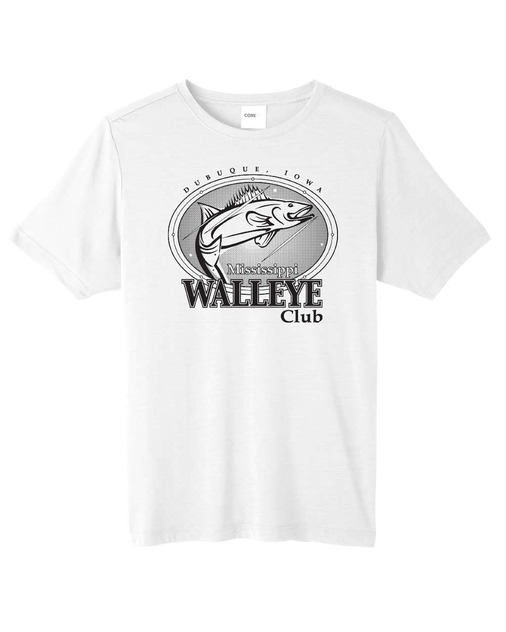 CE111T- MISSISSIPPI WALLEYE CLUB Unisex Tall Fusion ChromaSoft™ Performance T-Shirt