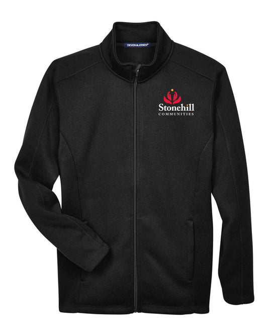 DG793- STONEHILL Men's Bristol Full-Zip Sweater Fleece Jacket