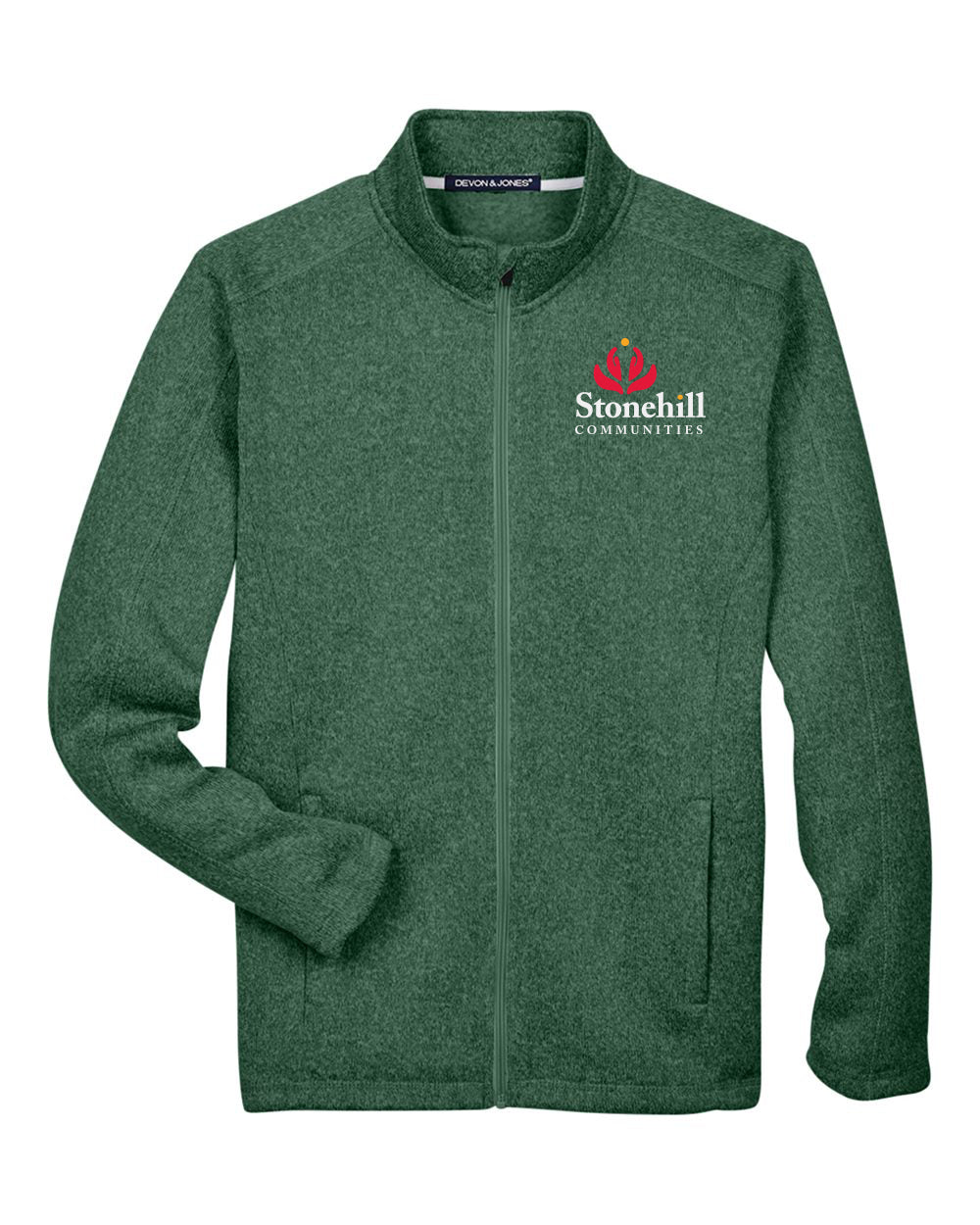 DG793- STONEHILL Men's Bristol Full-Zip Sweater Fleece Jacket