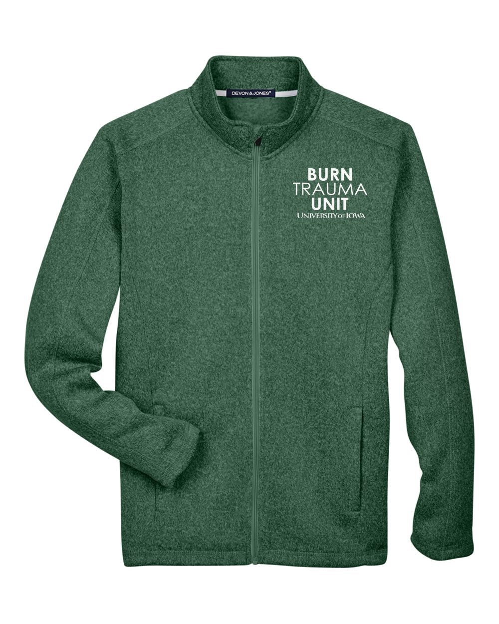 DG793- U OF I BURN UNIT Men's Bristol Full-Zip Sweater Fleece Jacket