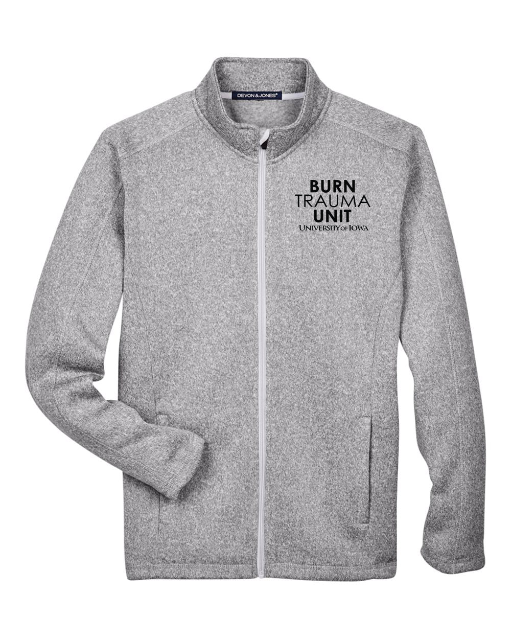 DG793- U OF I BURN UNIT Men's Bristol Full-Zip Sweater Fleece Jacket