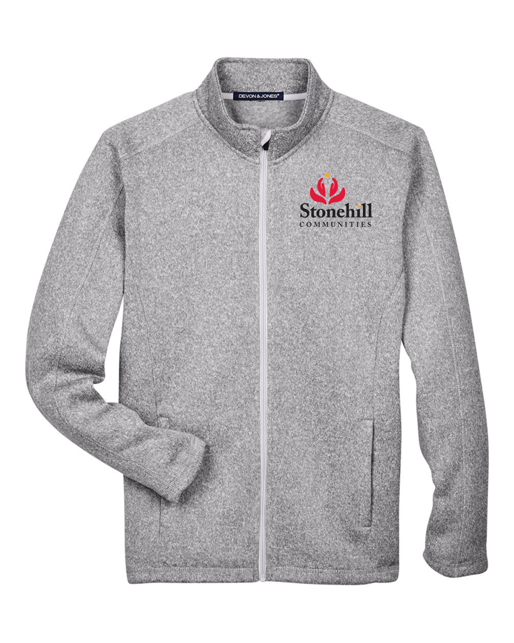 DG793- STONEHILL Men's Bristol Full-Zip Sweater Fleece Jacket