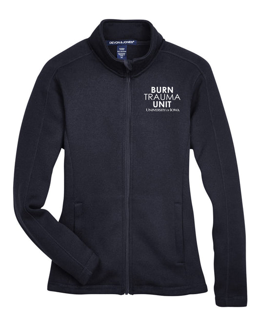 DG793W- U OF I BURN UNIT Women's Bristol Full-Zip Sweater Fleece Jacket