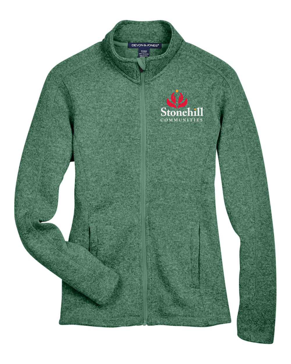 DG793W- STONEHILL Women's Bristol Full-Zip Sweater Fleece Jacket