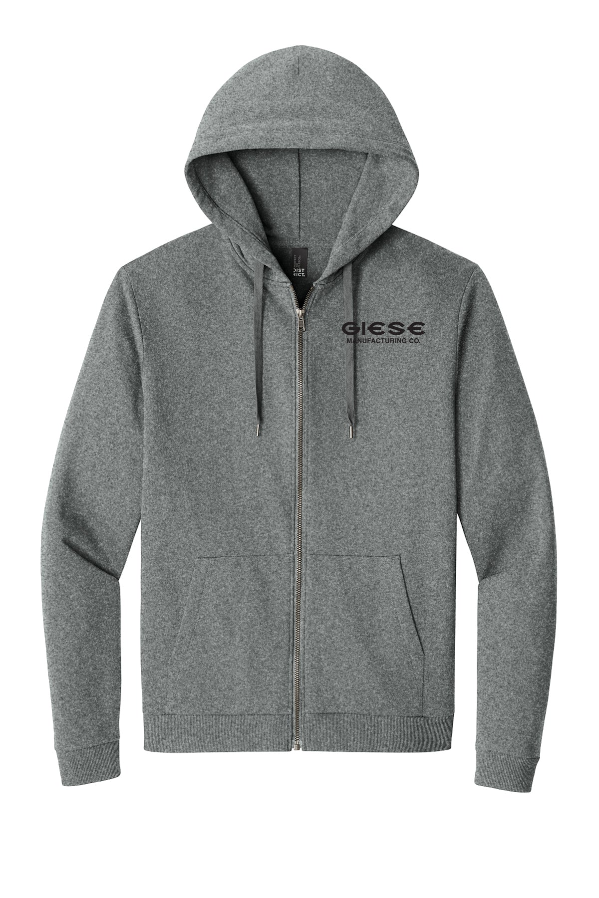 DT1302- GIESE MFG District® Perfect Tri® Fleece Full-Zip Hoodie