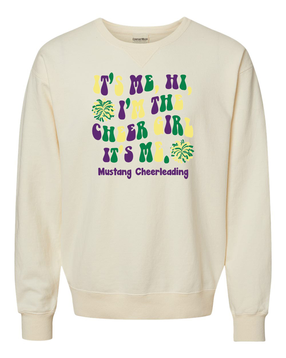 GHD400- HEMPSTEAD CHEER  Garment-Dyed Crewneck Sweatshirt