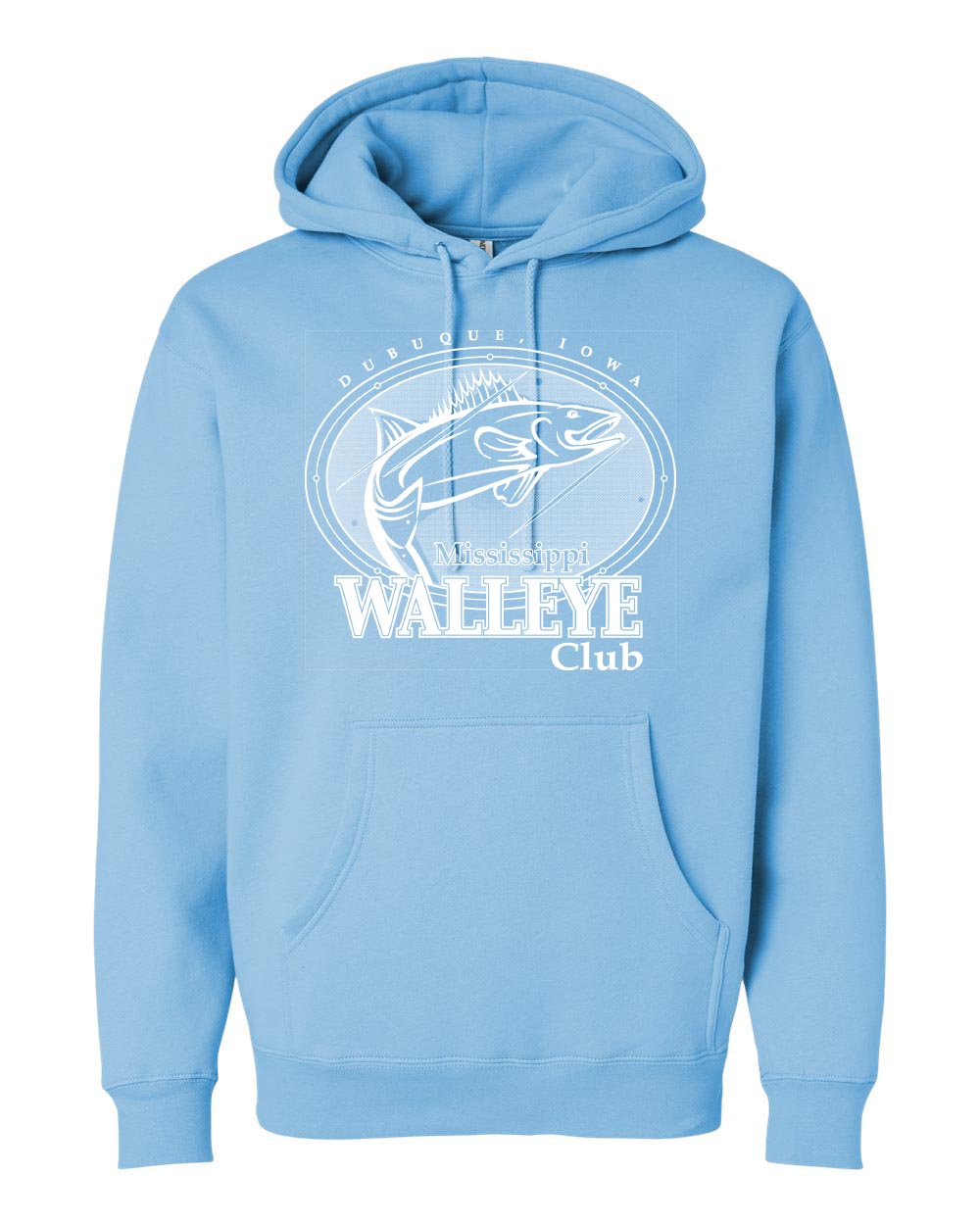 IND4000- MISSISSIPPI WALLEYE CLUB Unisex Heavyweight Hooded Sweatshirt
