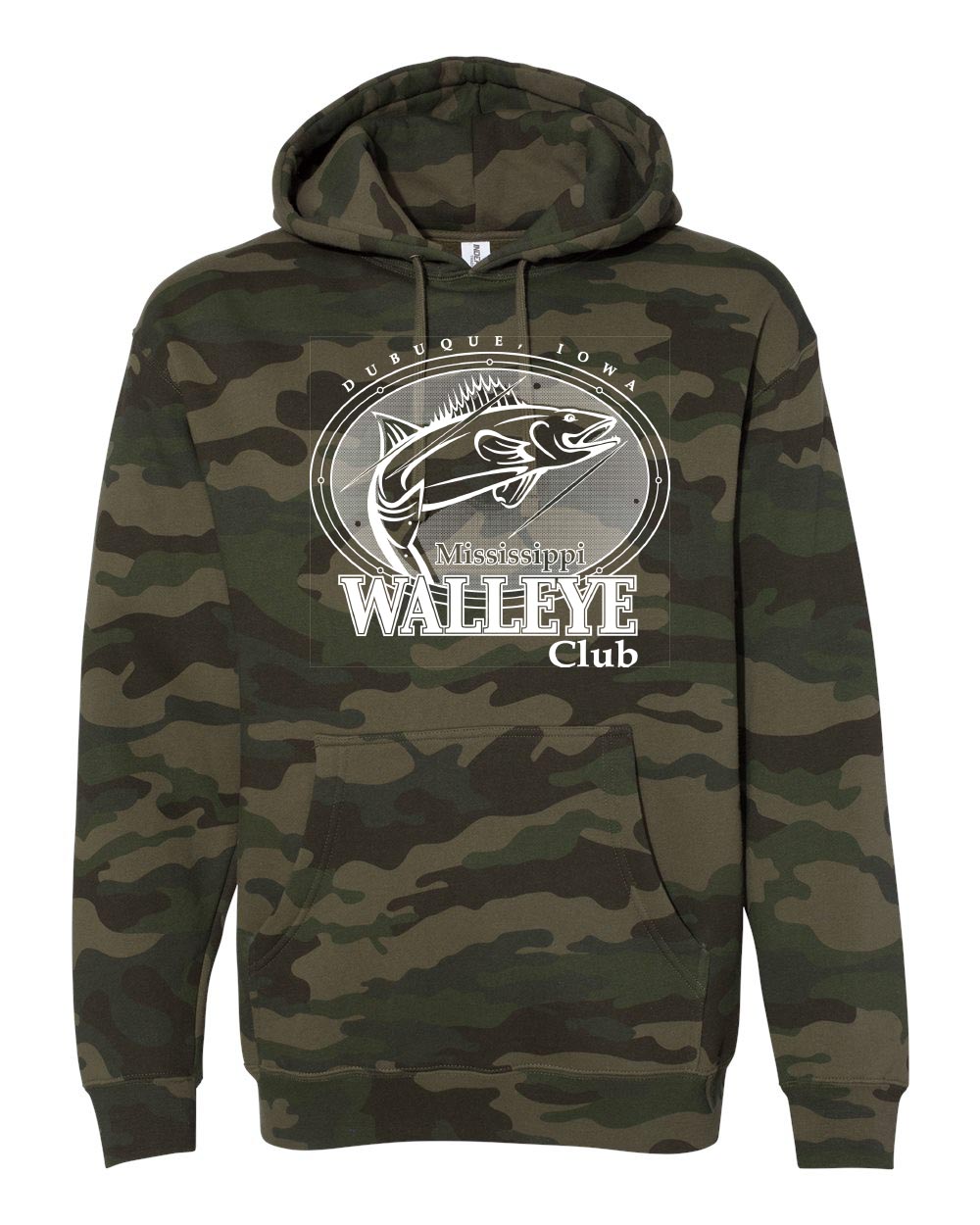 IND4000- MISSISSIPPI WALLEYE CLUB Unisex Heavyweight Hooded Sweatshirt
