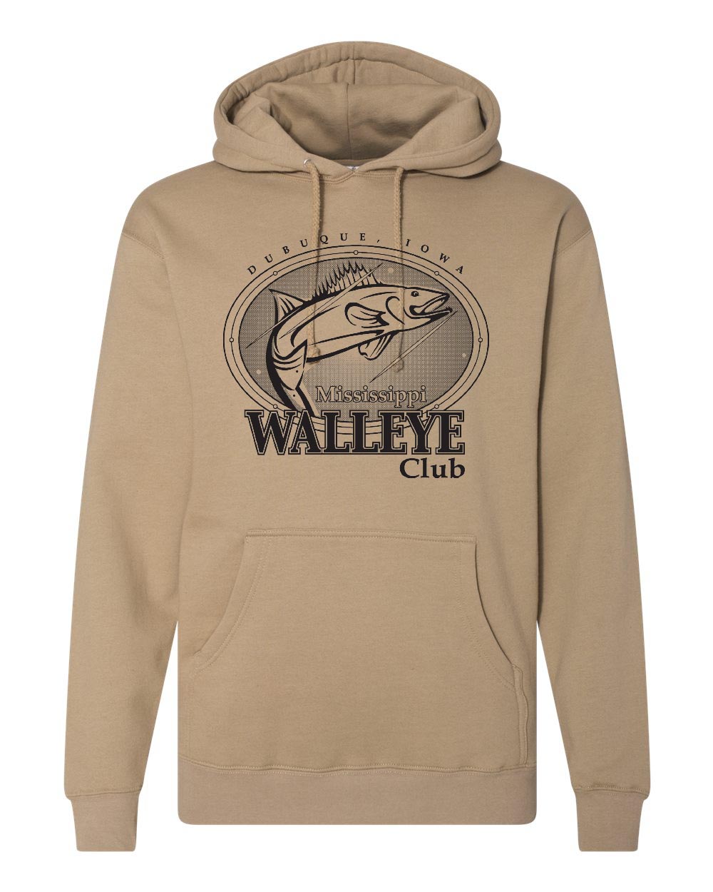 IND4000- MISSISSIPPI WALLEYE CLUB Unisex Heavyweight Hooded Sweatshirt