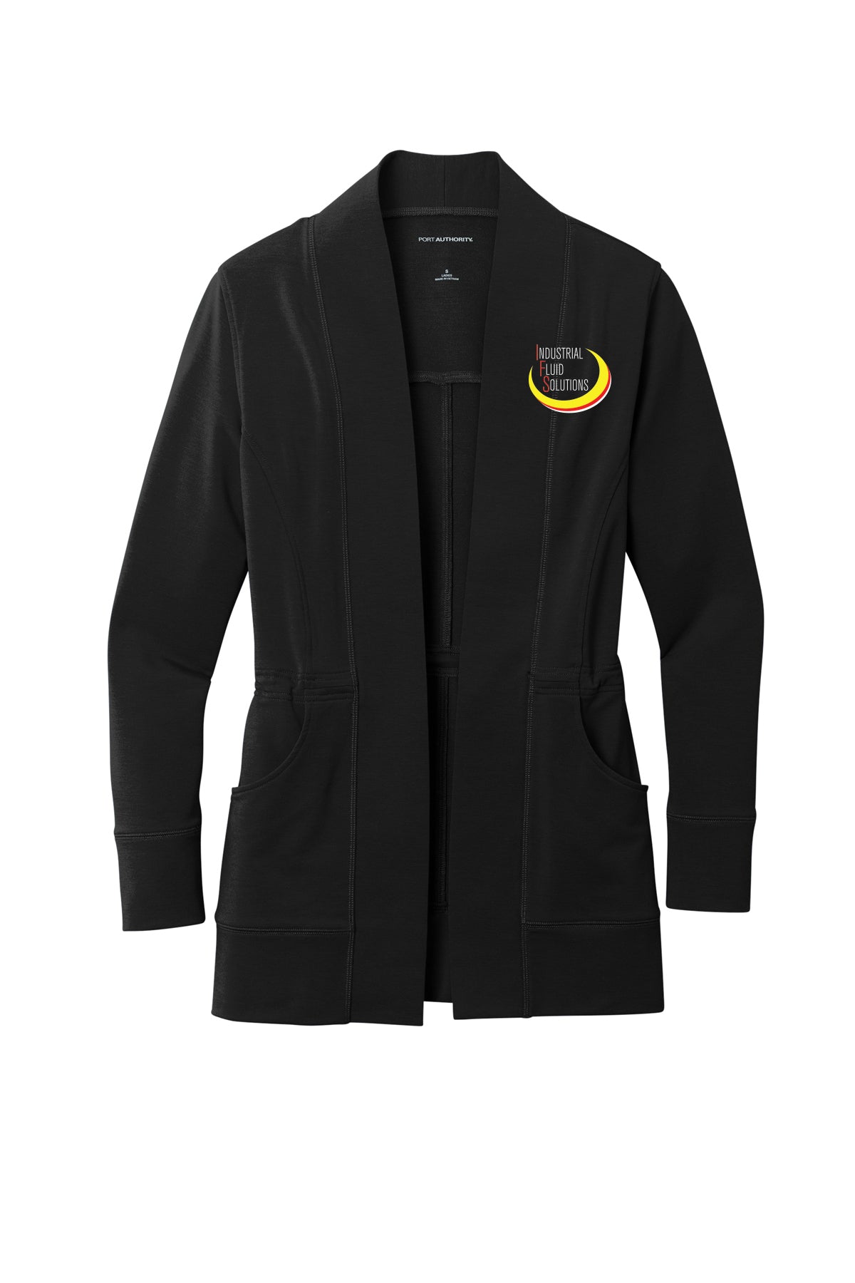 LK825- INDUSTRIAL FLUID Port Authority® Ladies Microterry Cardigan