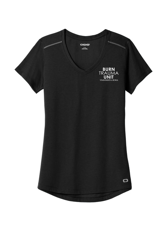 LOE337- U OF I BURN UNIT OGIO ® Ladies Peak V-Neck Tee