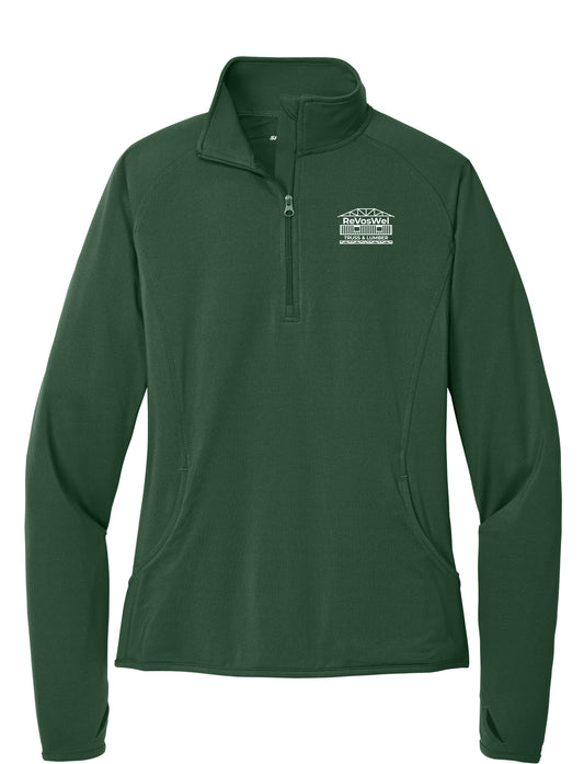 LST850- REVOSWEL Sport-Tek® Women's Sport-Wick® Stretch 1/4-Zip Pullover