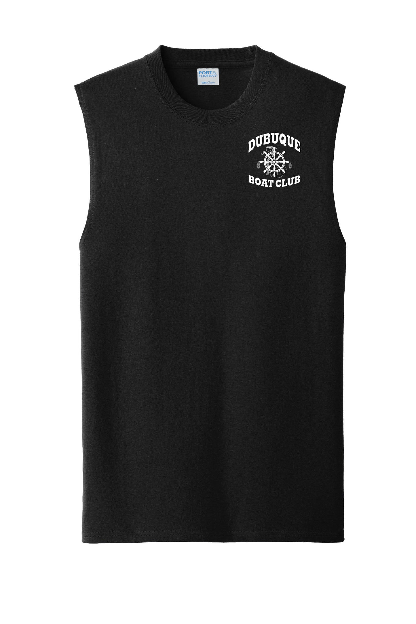 PC54SL- DBQ BOAT CLUB Port & Company® Core Cotton Sleeveless Tee