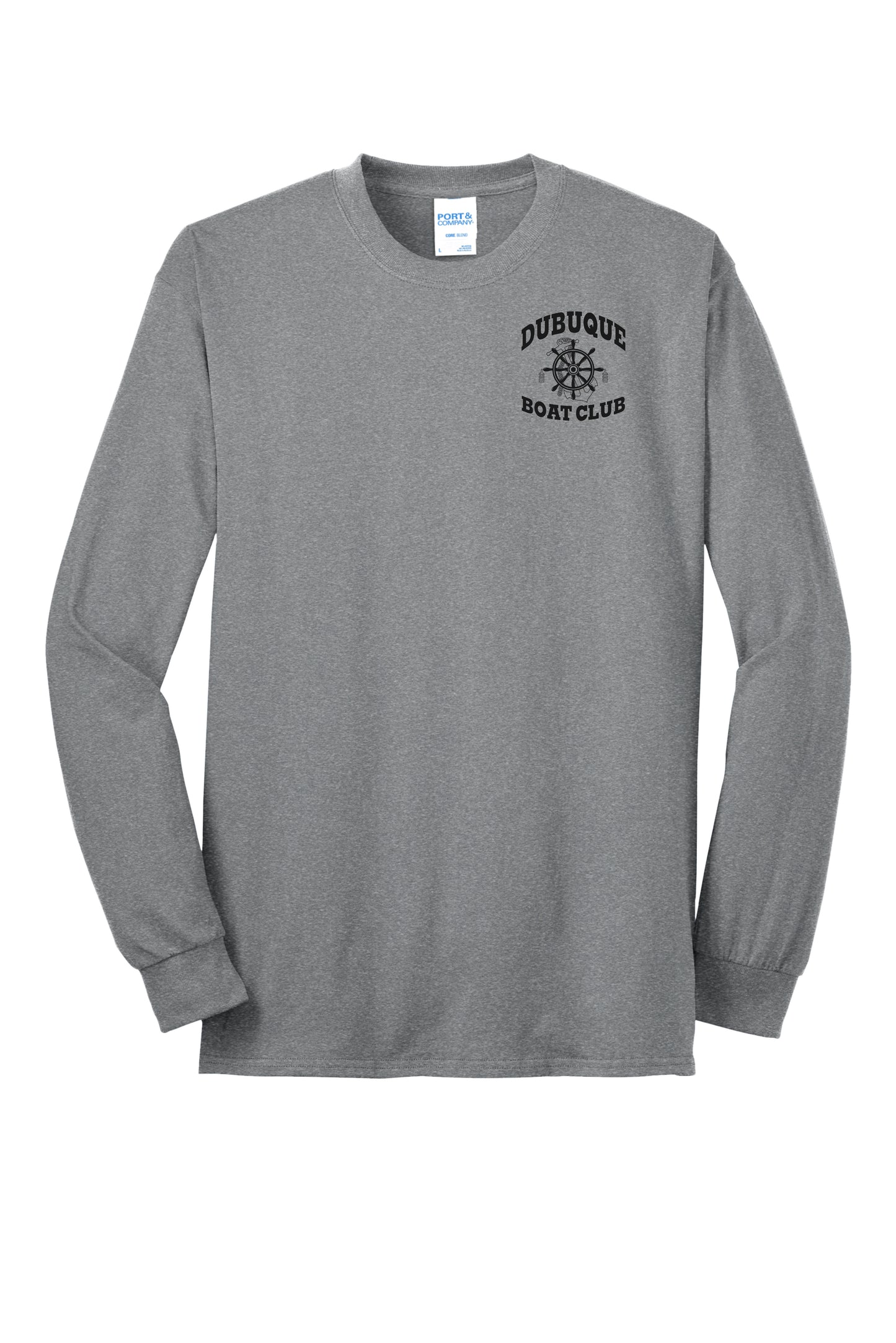 PC55LS- DBQ BOAT CLUB Port & Company® Long Sleeve Core Blend Tee