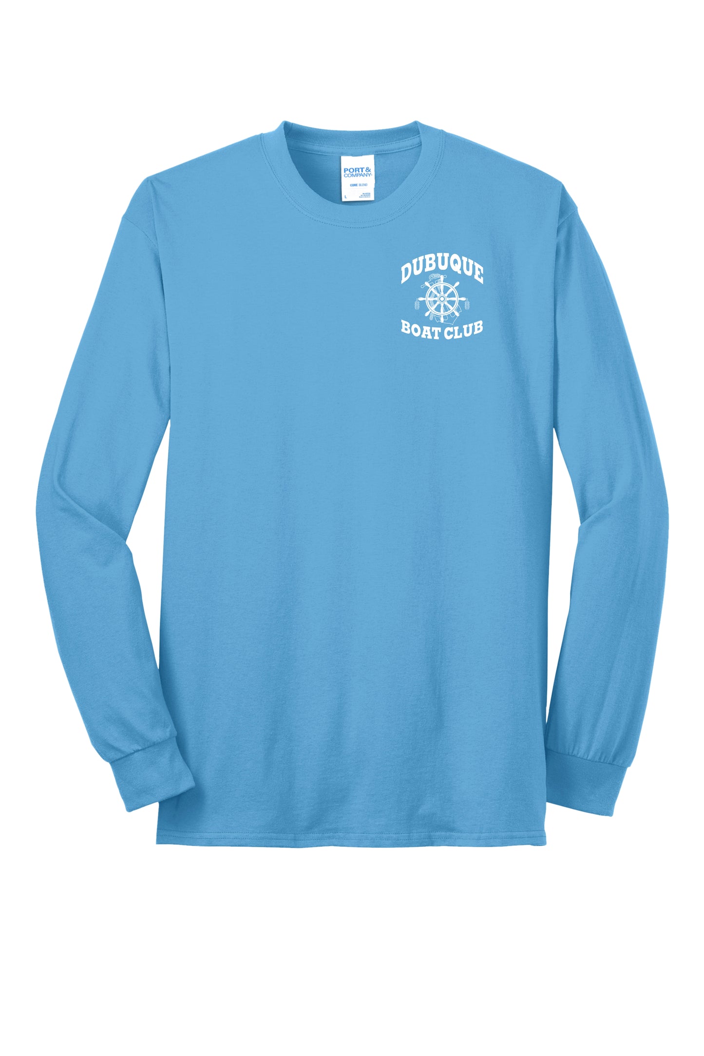 PC55LS- DBQ BOAT CLUB Port & Company® Long Sleeve Core Blend Tee