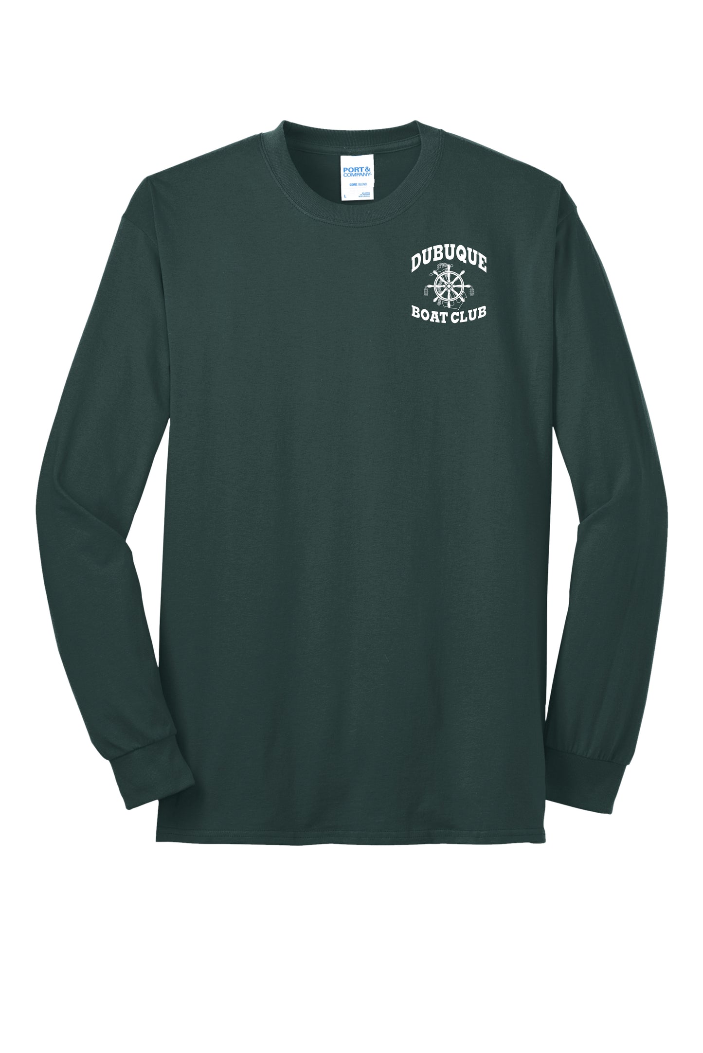 PC55LS- DBQ BOAT CLUB Port & Company® Long Sleeve Core Blend Tee