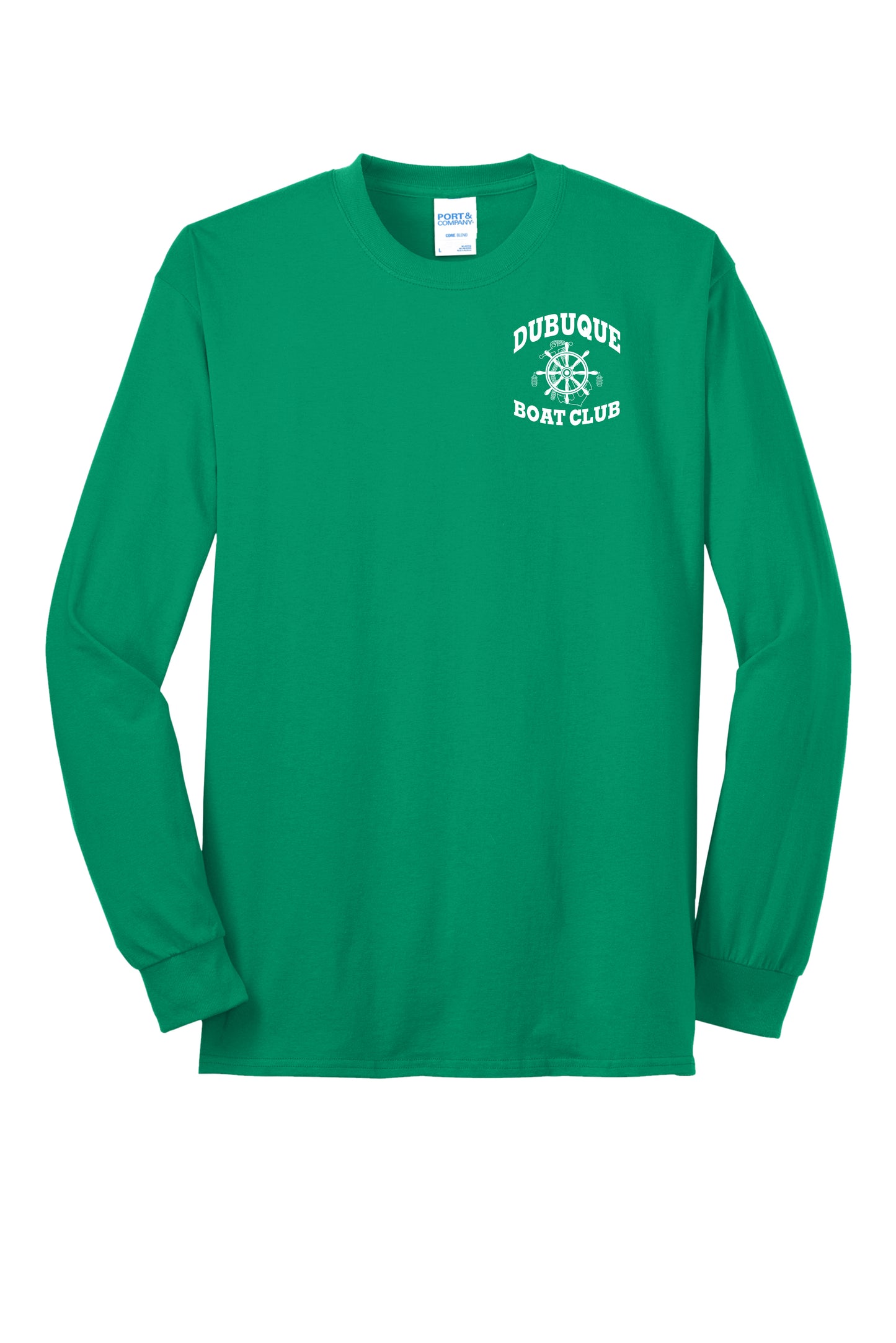 PC55LS- DBQ BOAT CLUB Port & Company® Long Sleeve Core Blend Tee
