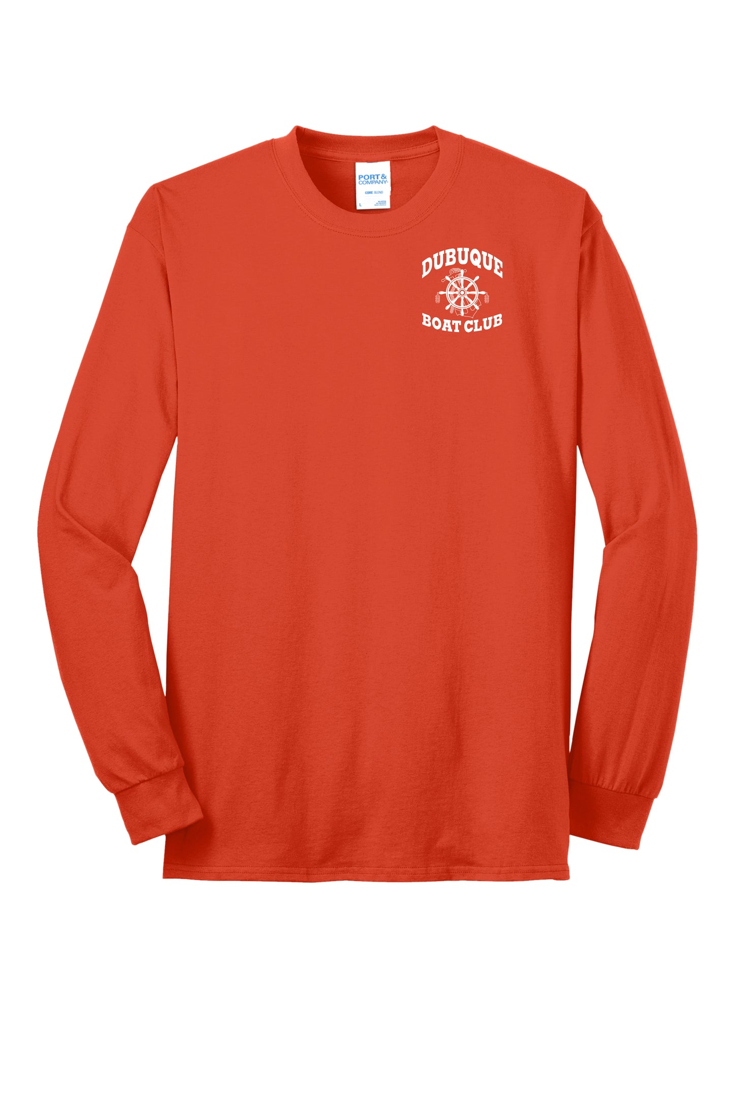 PC55LS- DBQ BOAT CLUB Port & Company® Long Sleeve Core Blend Tee