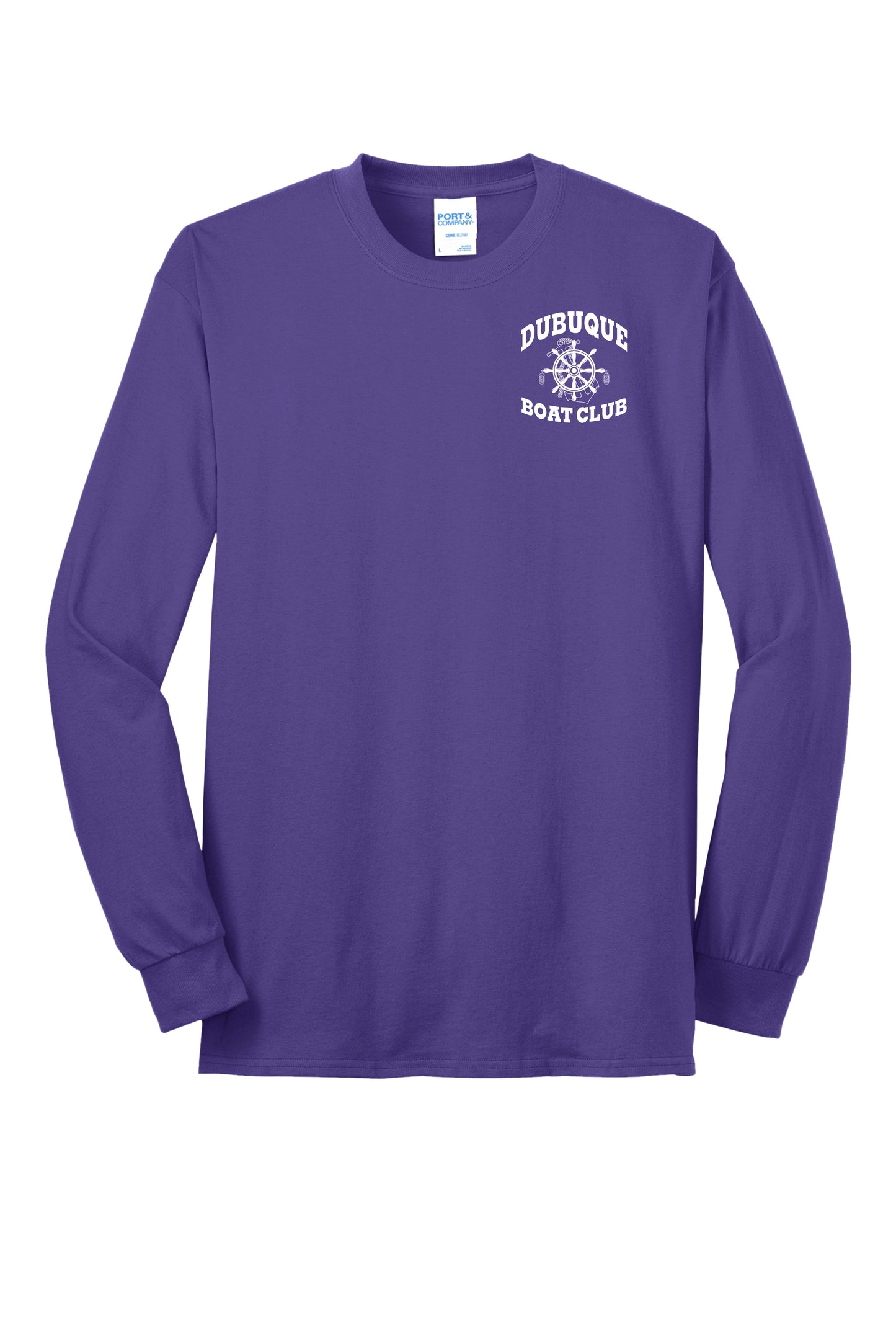 PC55LS- DBQ BOAT CLUB Port & Company® Long Sleeve Core Blend Tee
