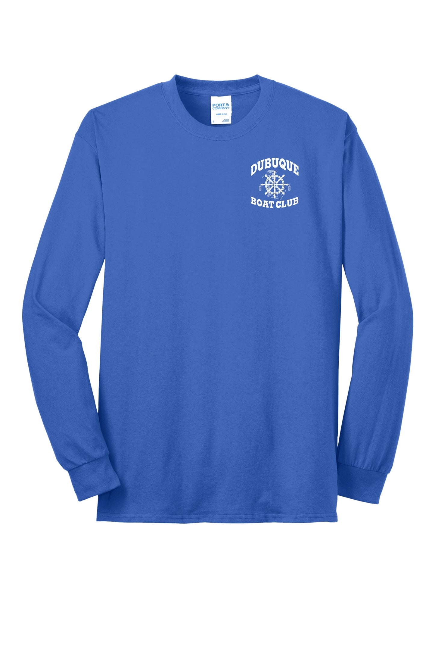 PC55LS- DBQ BOAT CLUB Port & Company® Long Sleeve Core Blend Tee
