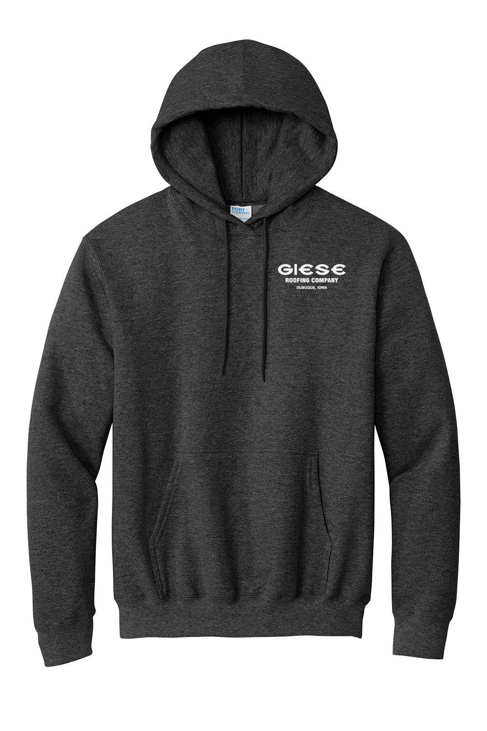 PC90HT- GIESE ROOFING- Port & Company® Tall Essential Fleece Pullover Hooded Sweatshirt