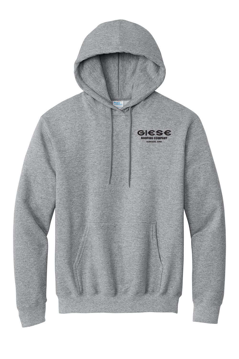 PC90HT- GIESE ROOFING- Port & Company® Tall Essential Fleece Pullover Hooded Sweatshirt