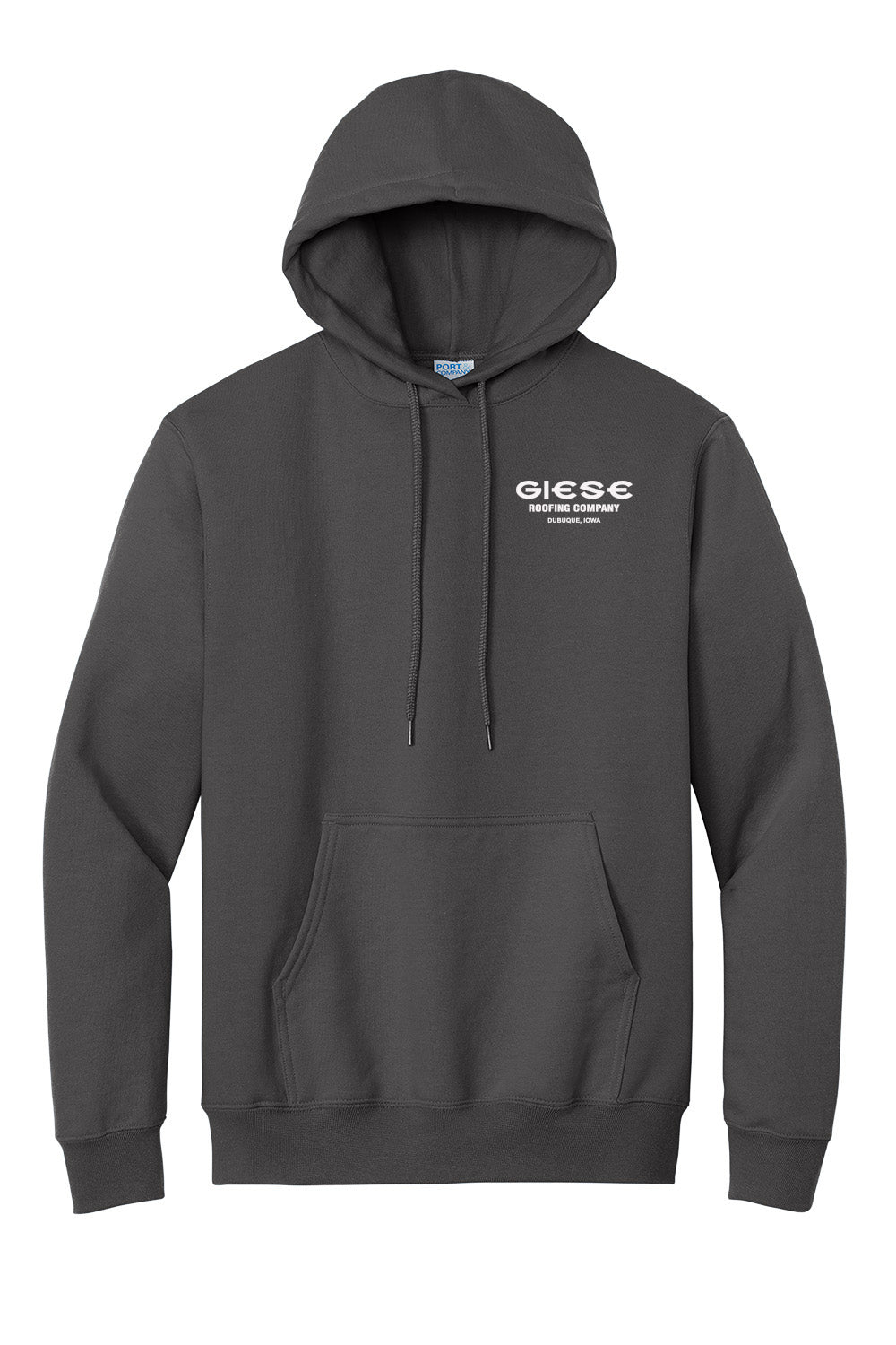 PC90HT- GIESE ROOFING- Port & Company® Tall Essential Fleece Pullover Hooded Sweatshirt