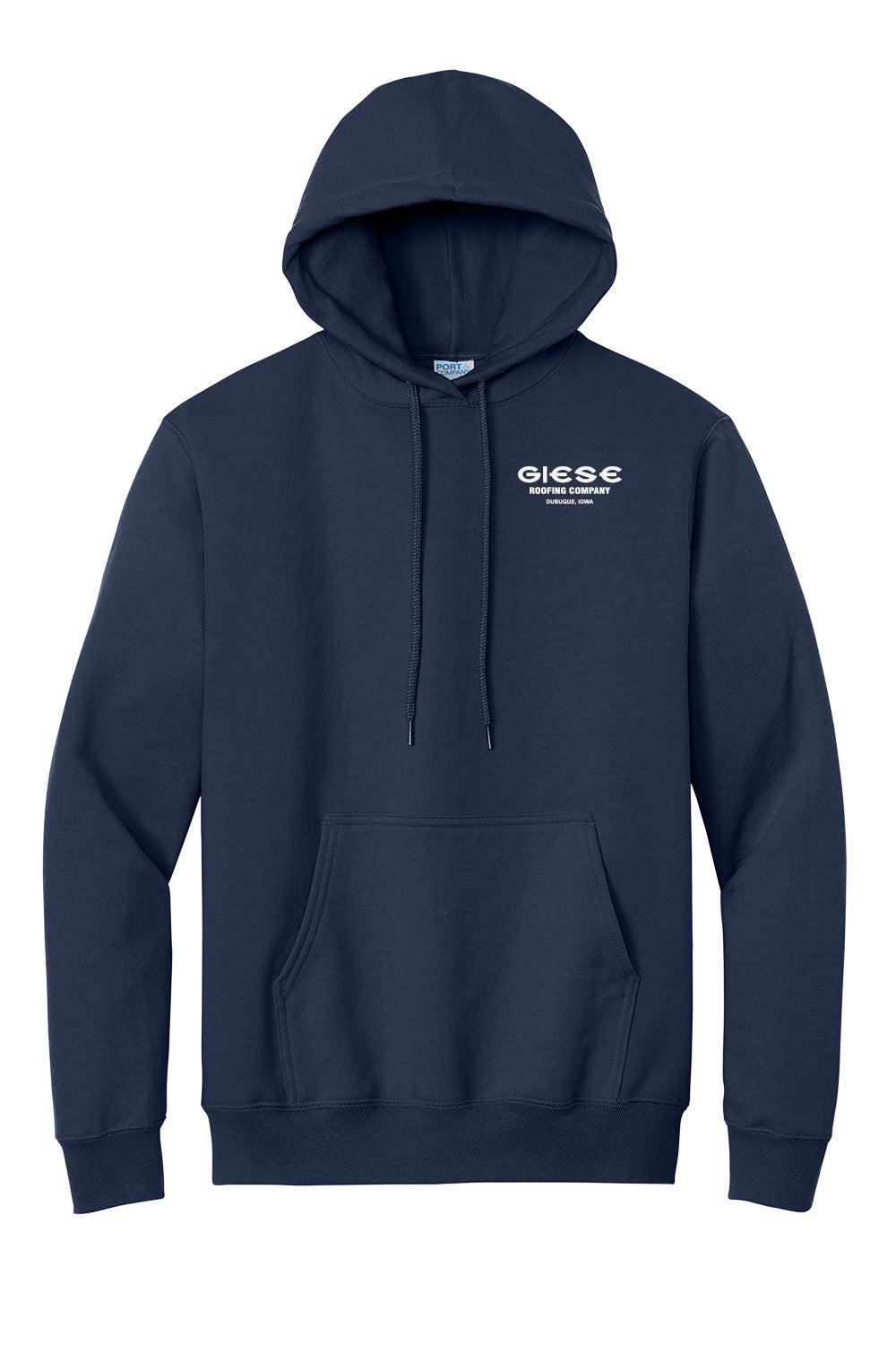 PC90HT- GIESE ROOFING- Port & Company® Tall Essential Fleece Pullover Hooded Sweatshirt