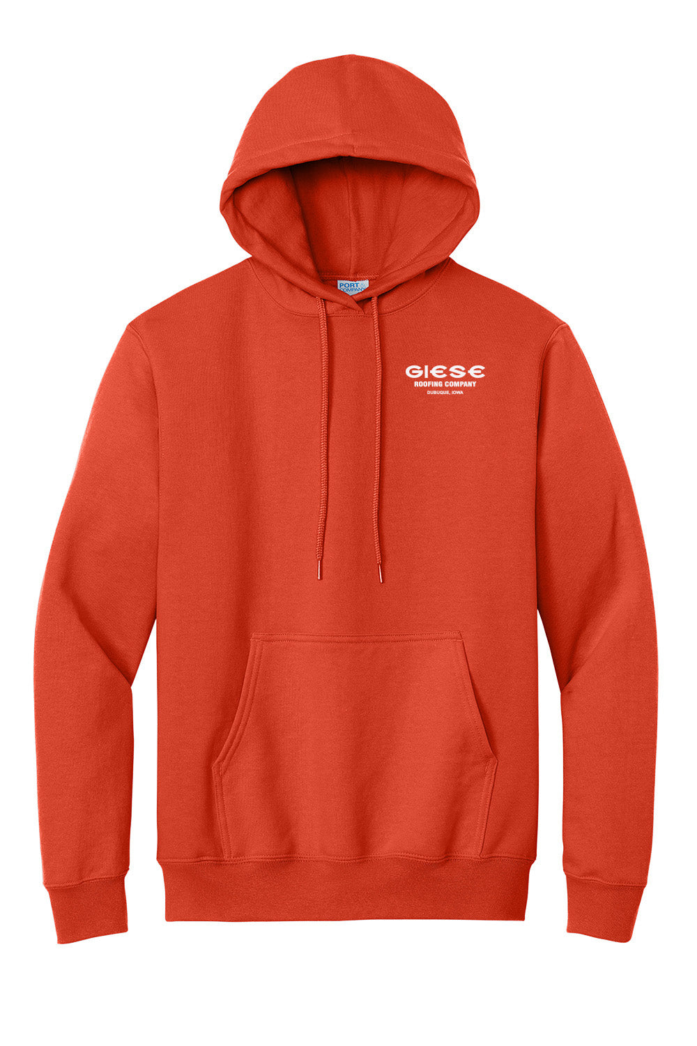 PC90HT- GIESE ROOFING- Port & Company® Tall Essential Fleece Pullover Hooded Sweatshirt