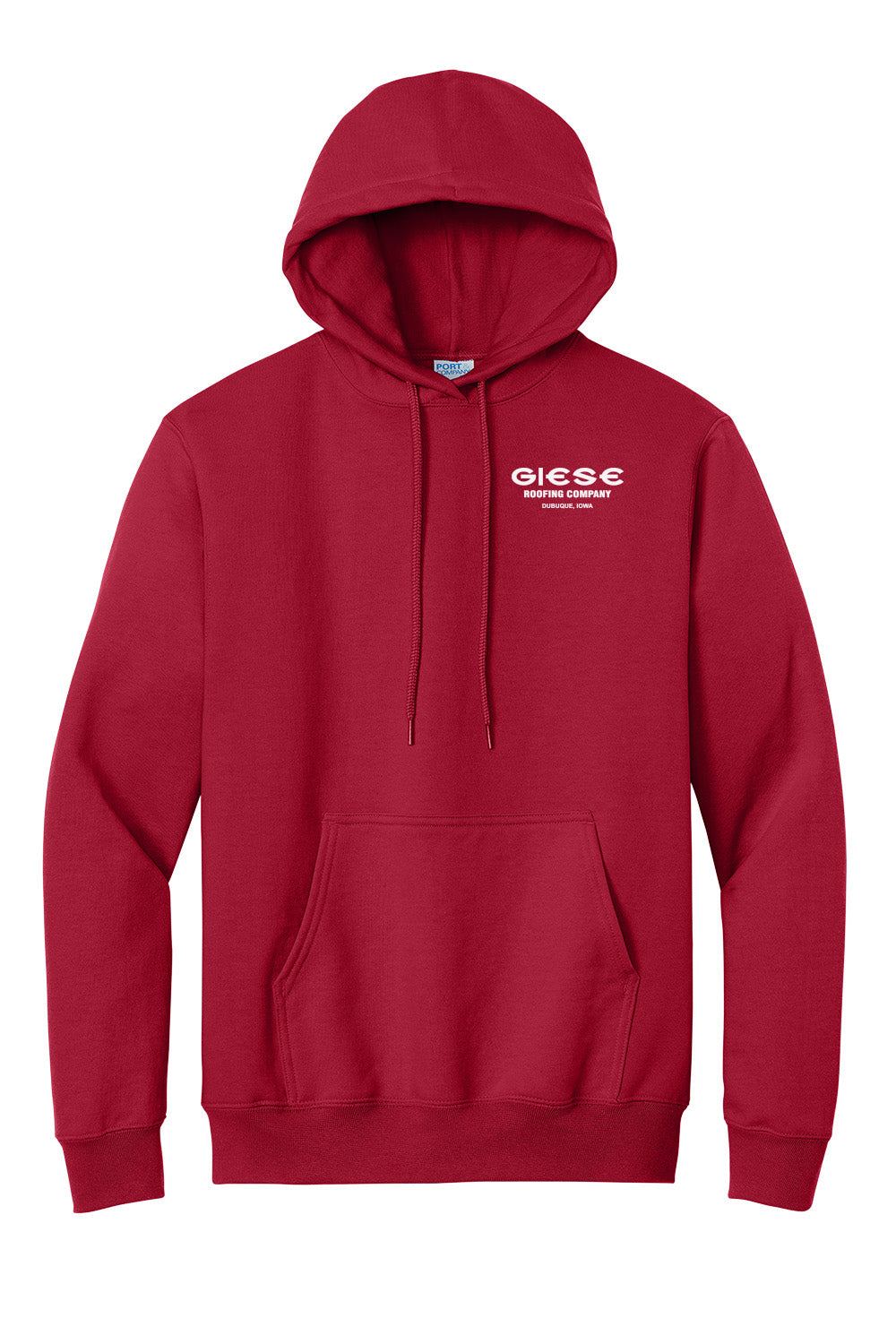 PC90HT- GIESE ROOFING- Port & Company® Tall Essential Fleece Pullover Hooded Sweatshirt