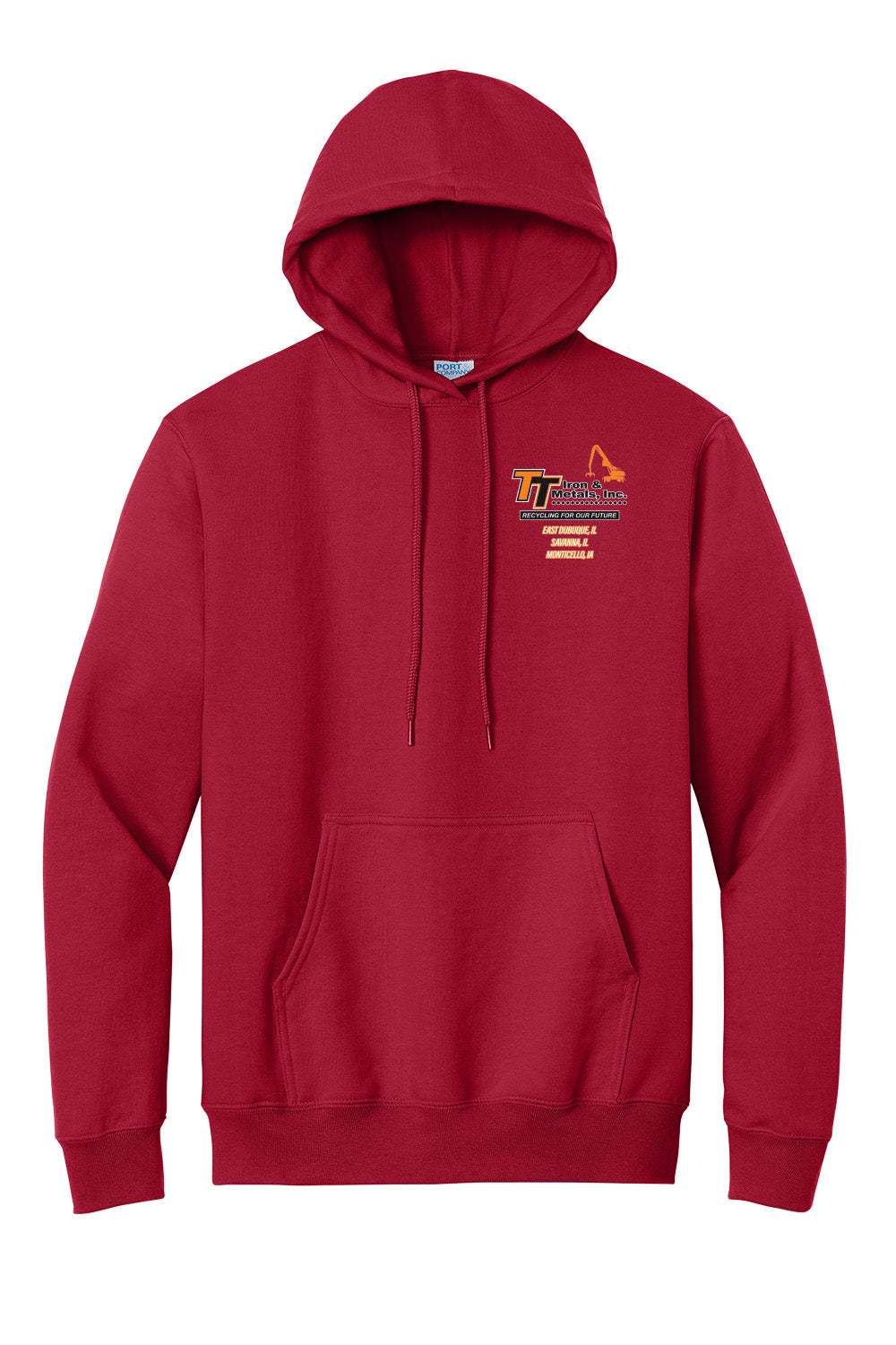 PC90HT- T&T Tall Essential Fleece Pullover Hooded Sweatshirt