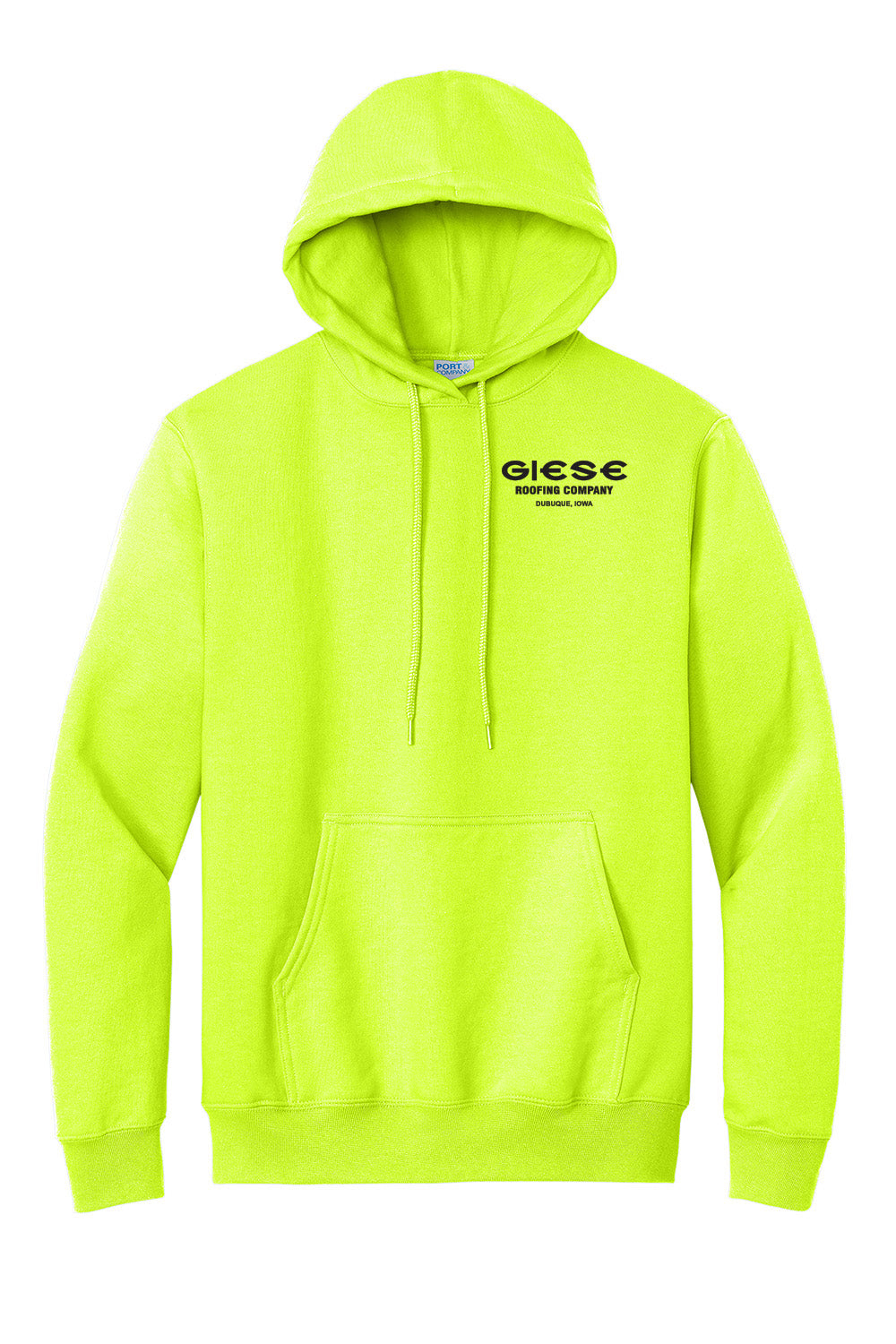 PC90HT- GIESE ROOFING- Port & Company® Tall Essential Fleece Pullover Hooded Sweatshirt