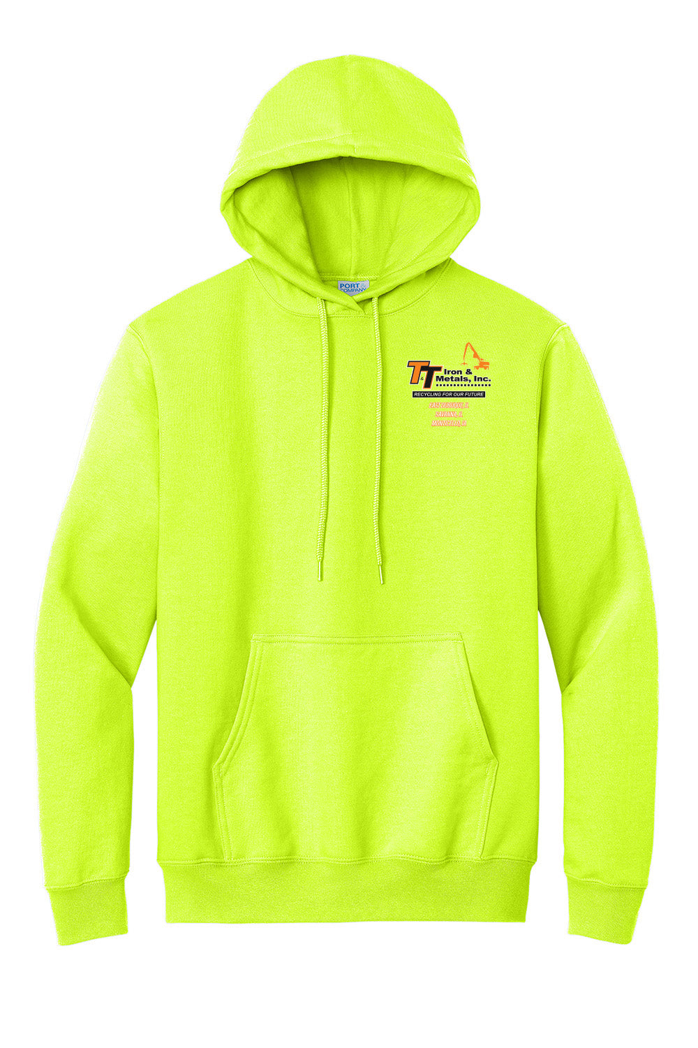 PC90HT- T&T Tall Essential Fleece Pullover Hooded Sweatshirt
