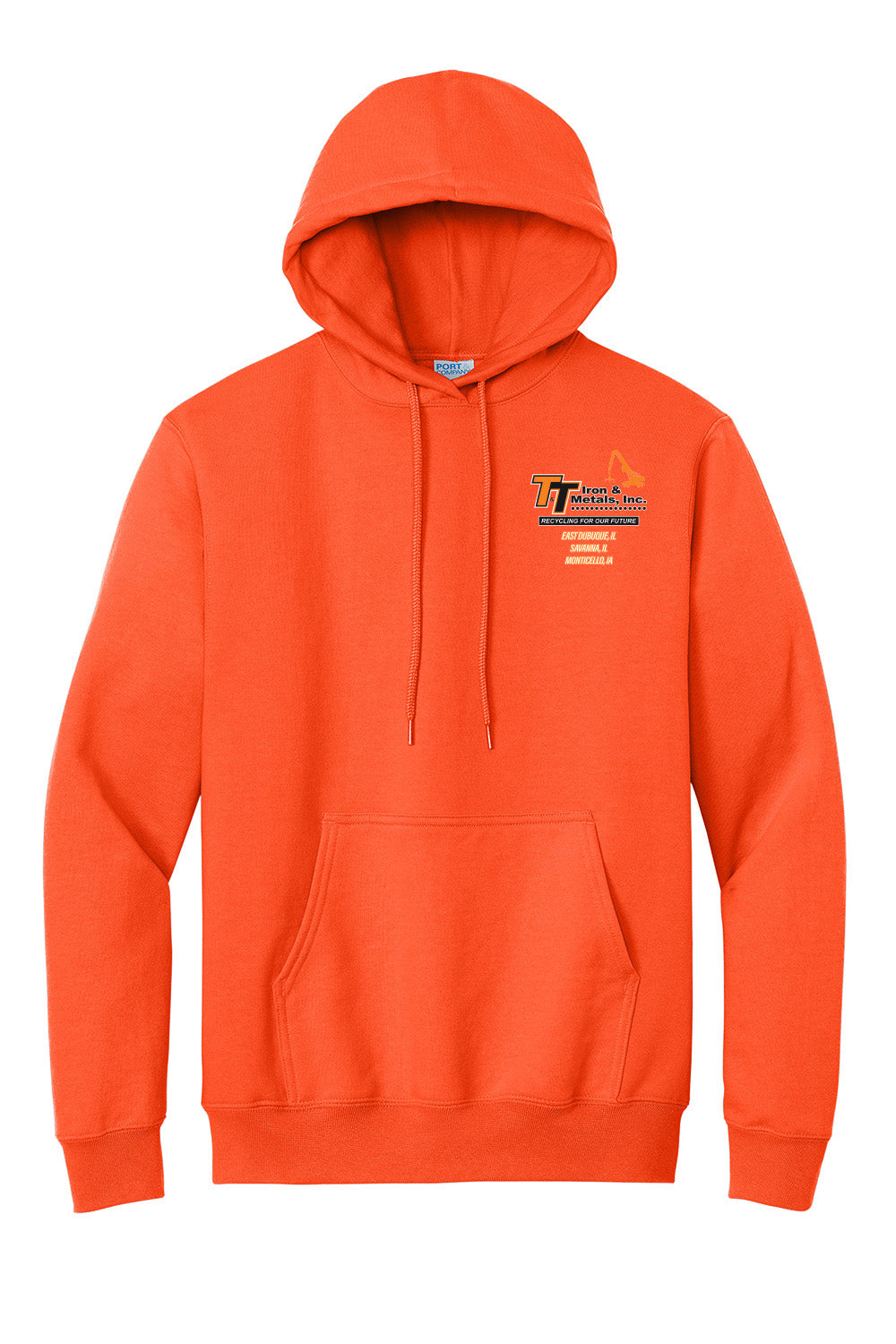 PC90HT- T&T Tall Essential Fleece Pullover Hooded Sweatshirt