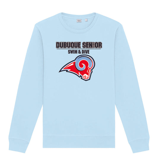 SXU010- DBQ SENIOR SWIM RAM HEAD Stanley/Stella Unisex Roller Crewneck Sweatshirt
