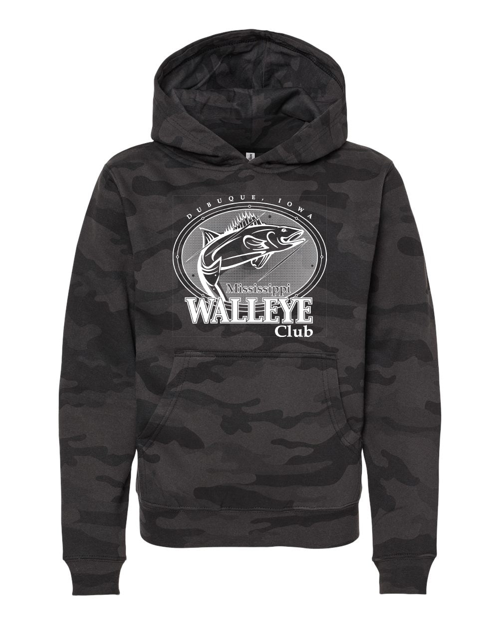 SS4001Y- MISSISSIPPI WALLEYE CLUB Youth Hooded Sweatshirt