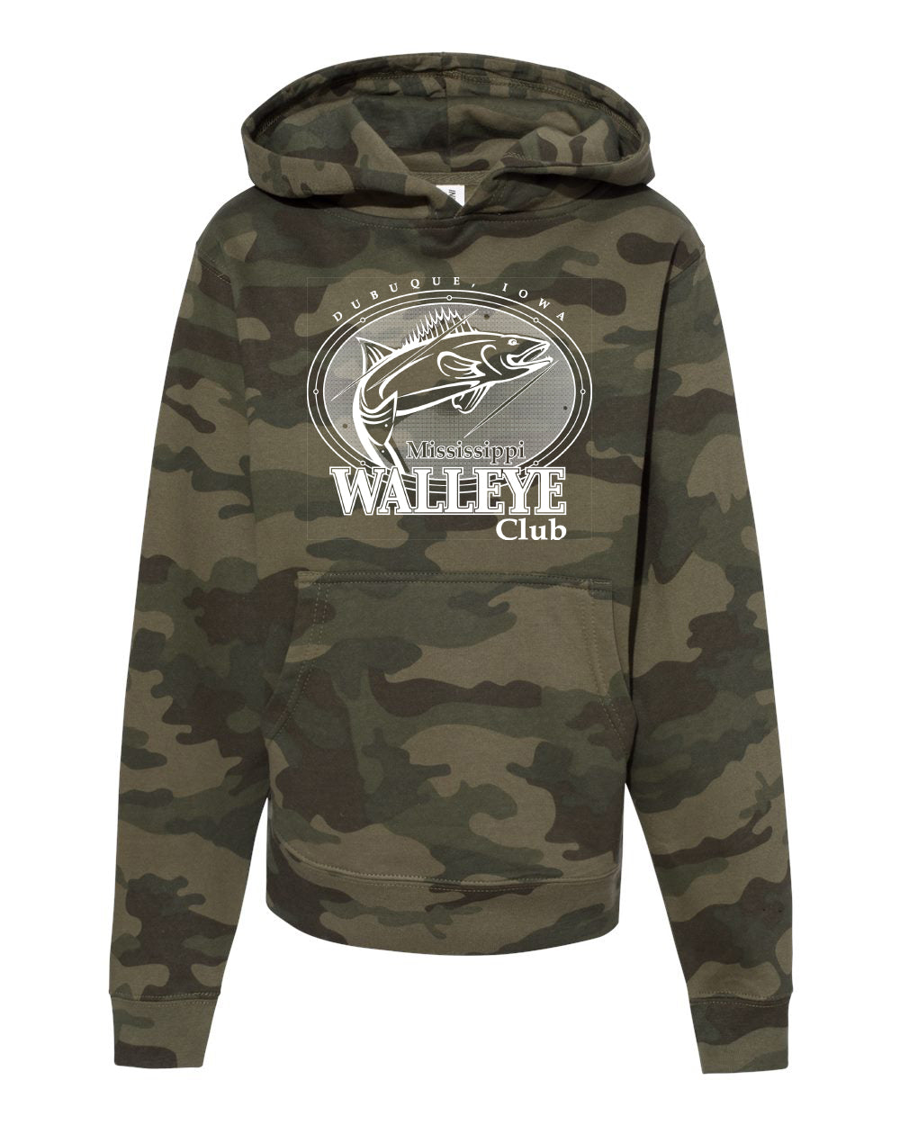 SS4001Y- MISSISSIPPI WALLEYE CLUB Youth Hooded Sweatshirt