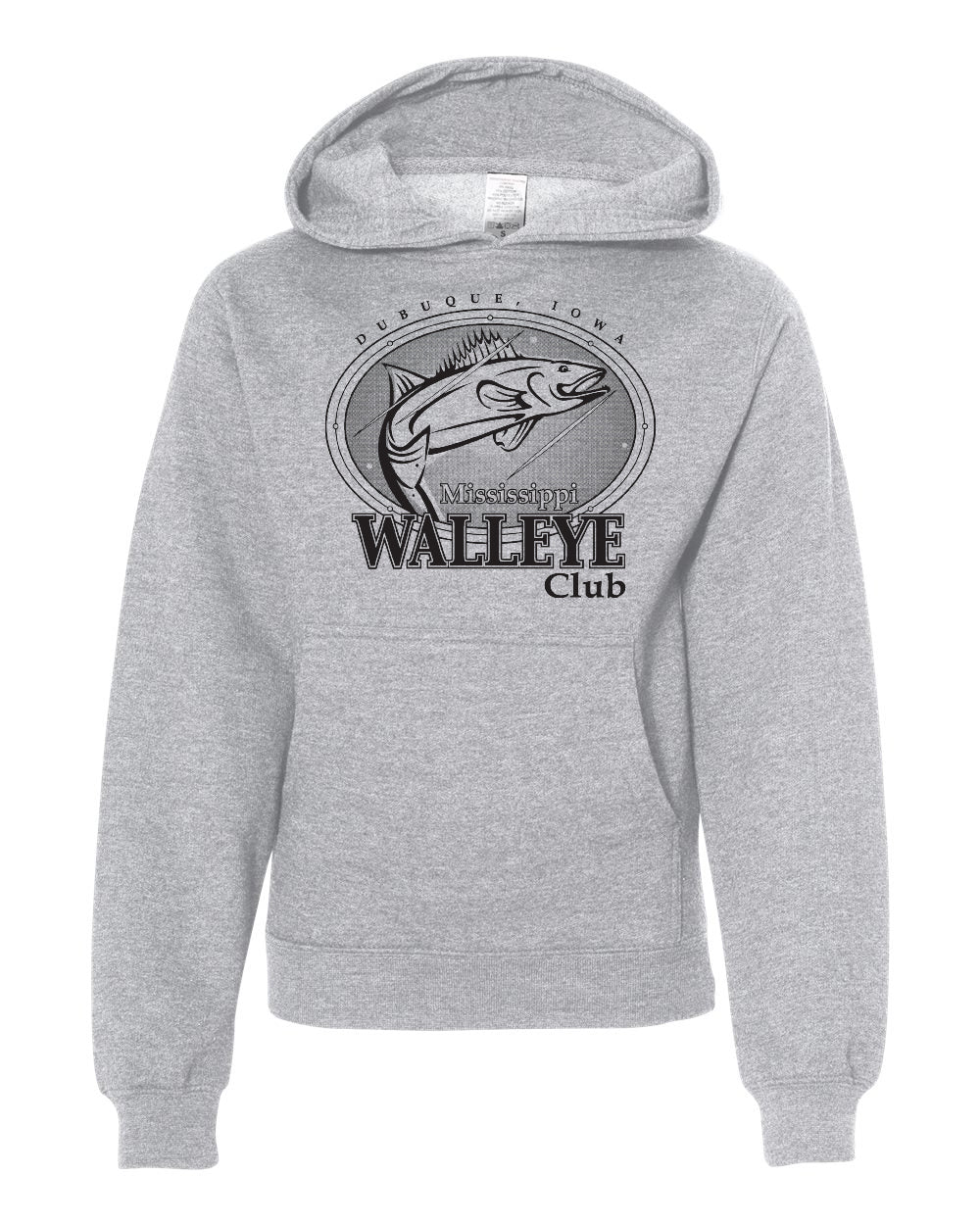 SS4001Y- MISSISSIPPI WALLEYE CLUB Youth Hooded Sweatshirt