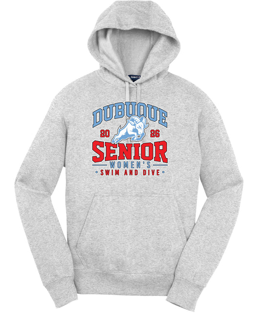 ST254- DBQ SENIOR SWIM RAM HEAD Sport-Tek® Pullover Hooded Sweatshirt
