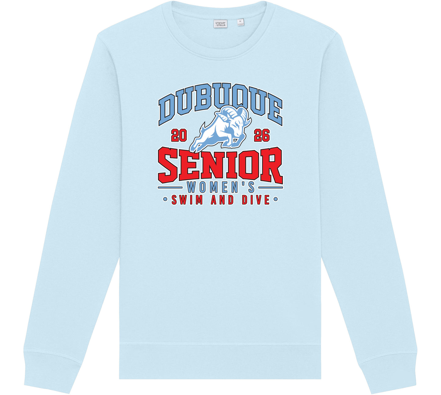 SXU010- DBQ SENIOR SWIM Stanley/Stella Unisex Roller Crewneck Sweatshirt
