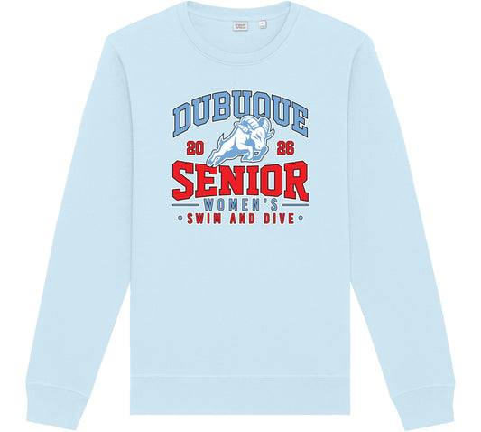 SXU010- DBQ SENIOR SWIM Stanley/Stella Unisex Roller Crewneck Sweatshirt
