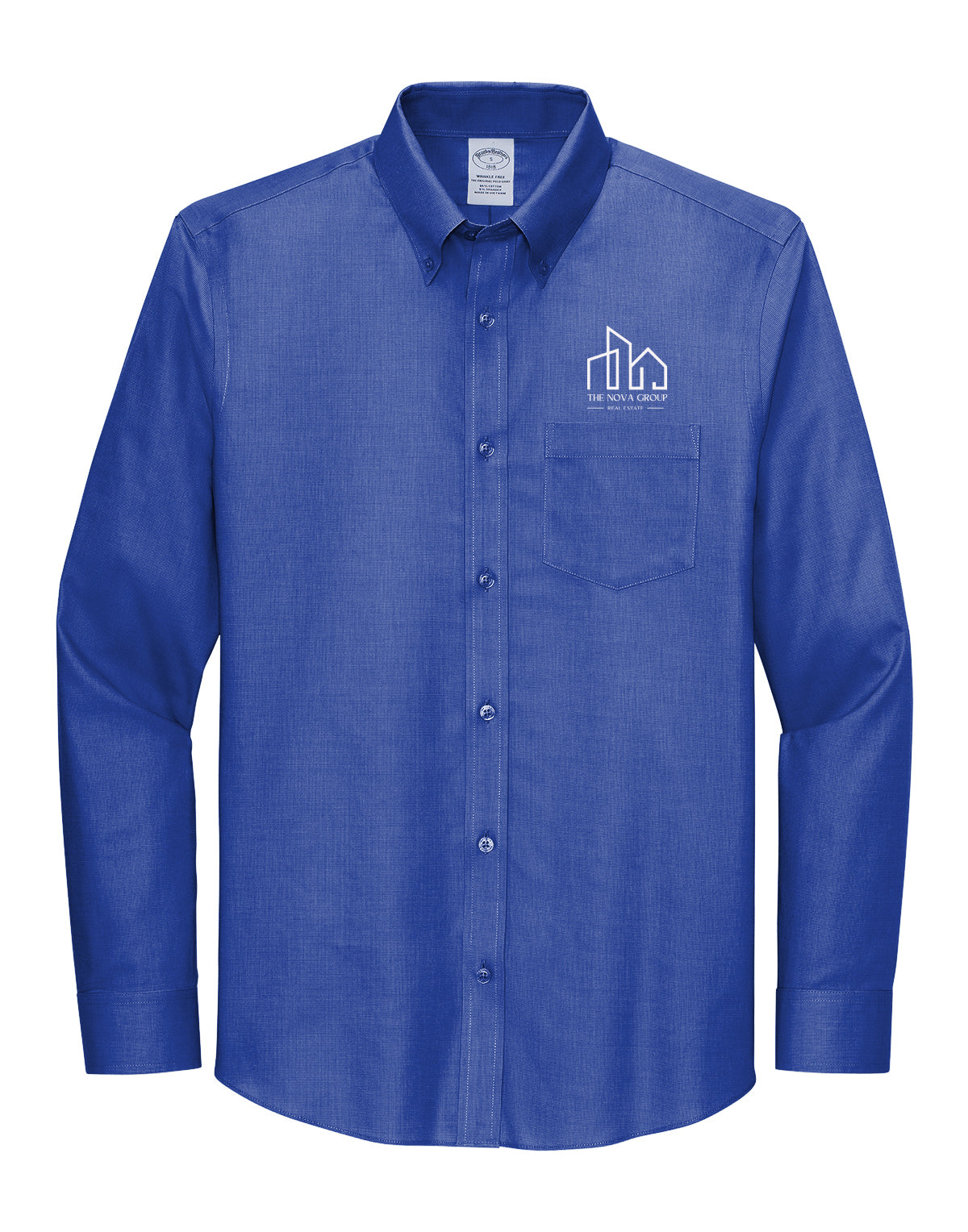 TBB18002- NOVA GROUP Brooks Brothers® Tall Wrinkle-Free Stretch Nailhead Shirt