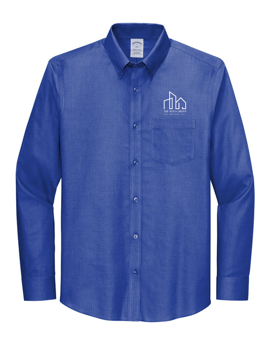 TBB18002- NOVA GROUP Brooks Brothers® Tall Wrinkle-Free Stretch Nailhead Shirt
