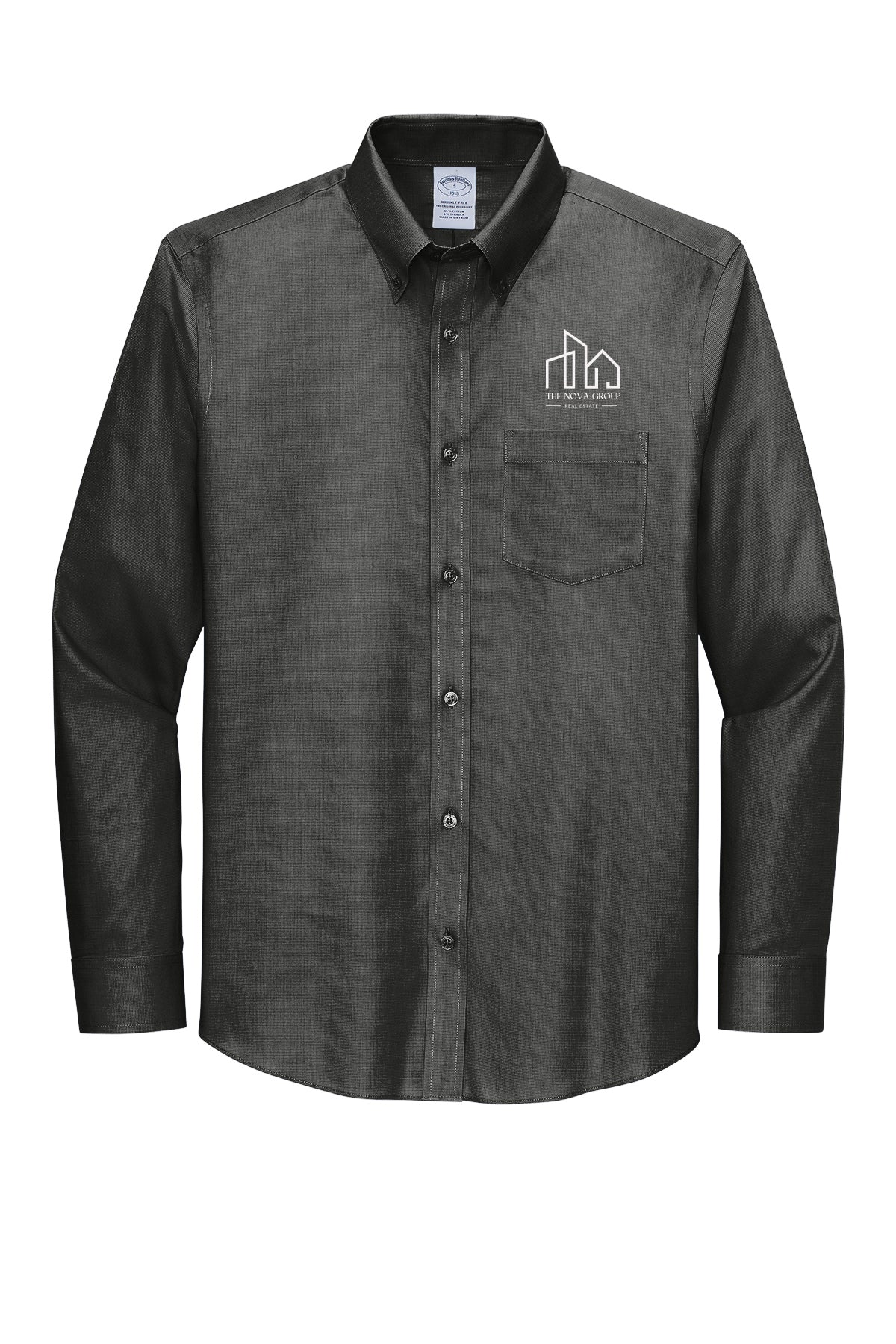 TBB18002- NOVA GROUP Brooks Brothers® Tall Wrinkle-Free Stretch Nailhead Shirt