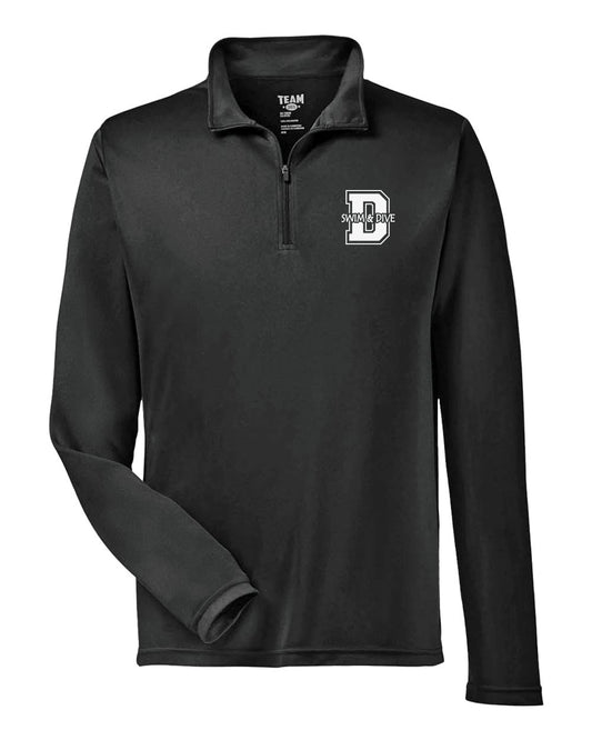 TT11- DBQ SENIOR MEN'S SWIM Men's Zone Performance Quarter-Zip Pullover