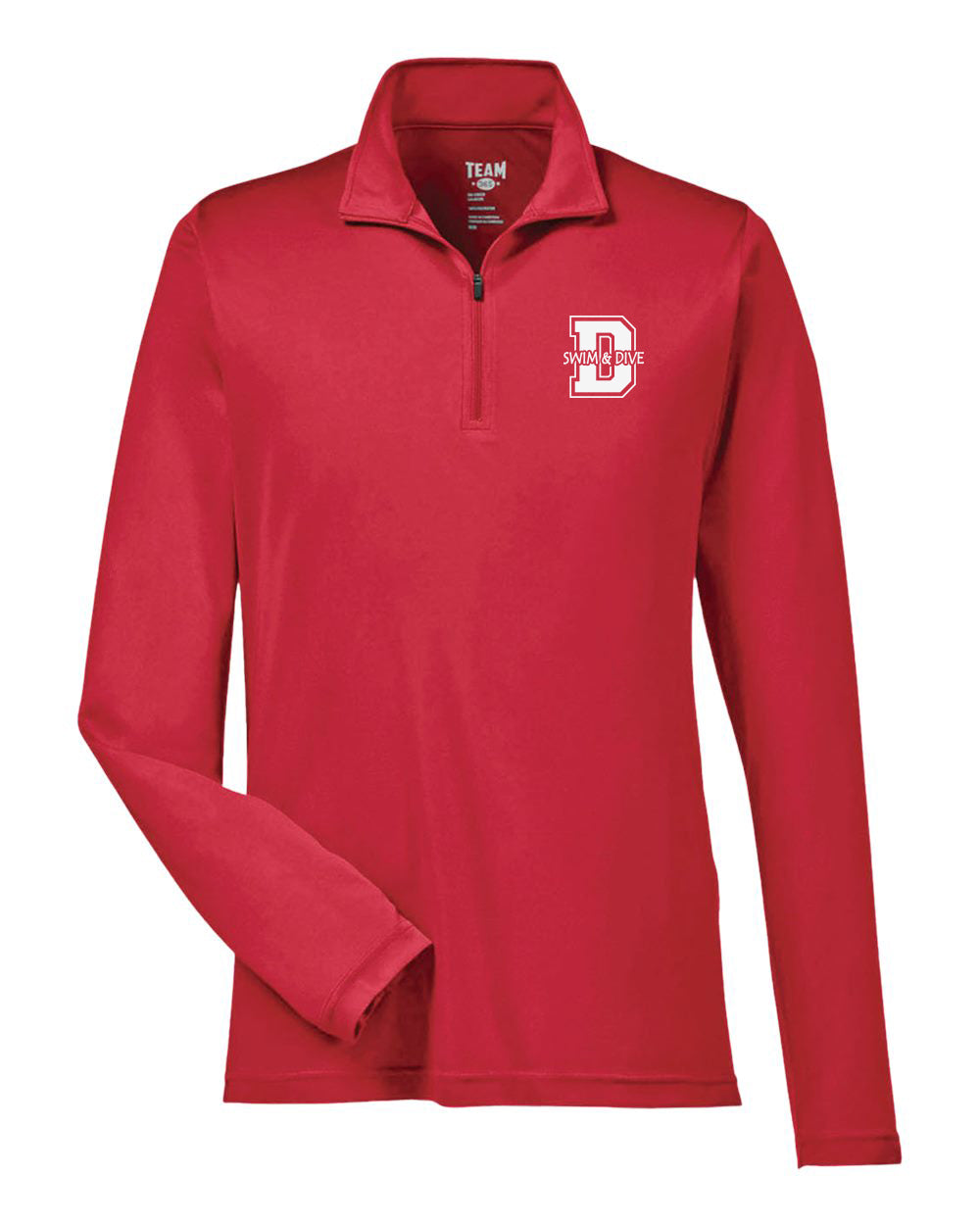 TT11- DBQ SENIOR MEN'S SWIM Men's Zone Performance Quarter-Zip Pullover