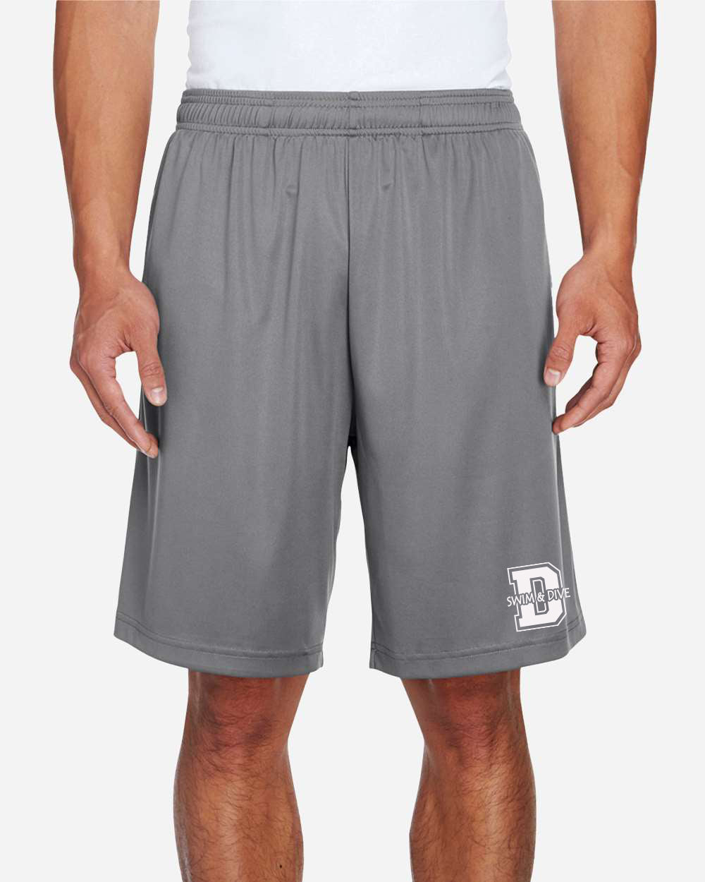 TT11SH- DBQ SENIOR MEN'S SWIM Men's 9" Inseam Performance Shorts
