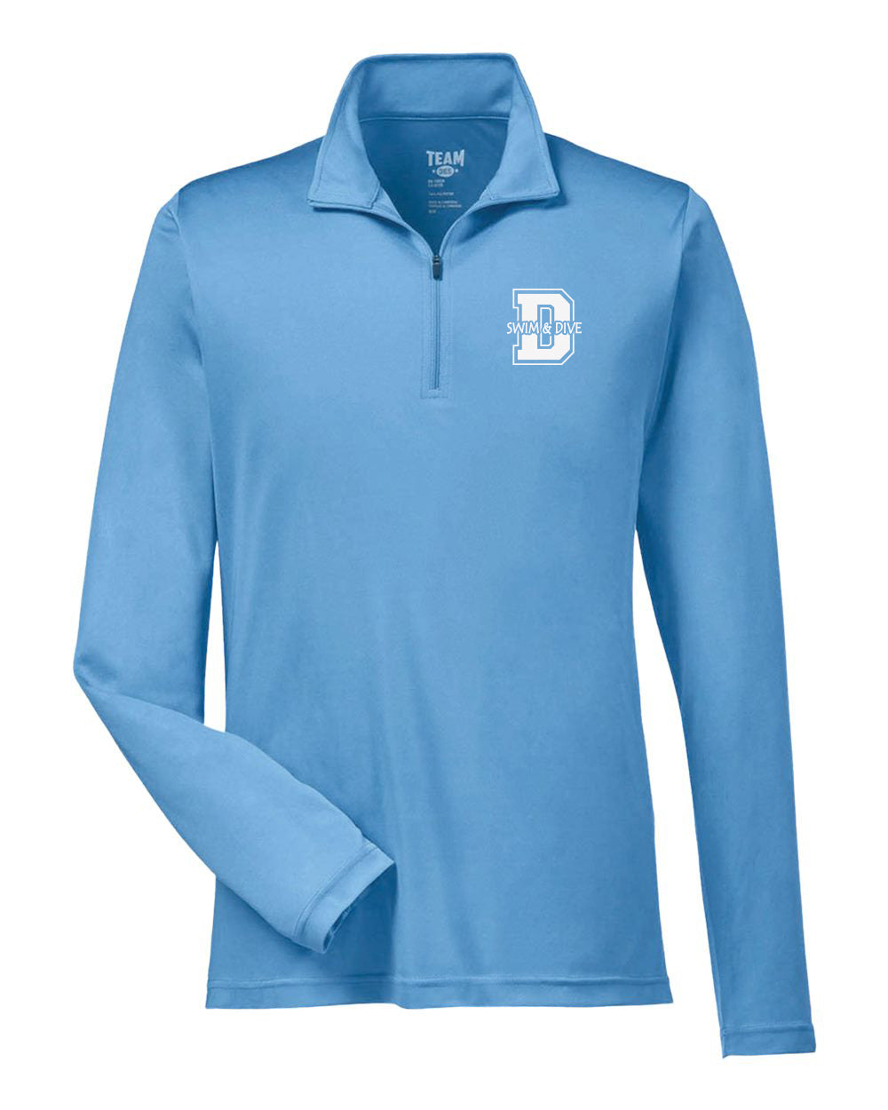 TT11- DBQ SENIOR MEN'S SWIM Men's Zone Performance Quarter-Zip Pullover